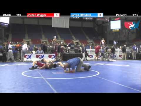 Fargo 2012 113 RR1: Jordan Wigger (South Carolina) vs. Jarred Oftedahl (Minnesota)