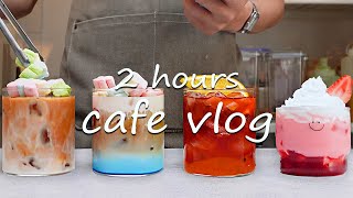 🎉Cafe Vlog Collection In 2 Hours🎆Cafe Vlog/ASMR/카페브이로그/no bgm