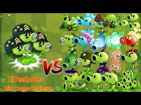 Pvz 2 Gameplay - All Peashooters & Mint Battlez - Who's Best Plant ？