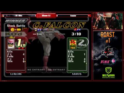 ROAST #1 - Melee Winner R2 -Fauster (Samus) vs. Alox (Cpt.Falcon)