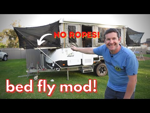 LIVE | Jayco Camper Trailer Bed Fly Modification and Conversion. Tips and Tricks to make it a breeze