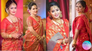 #dreamyvlogs #assameseweding New Bridal Pator Mekhela Sador design || Red color Pator koina kapur