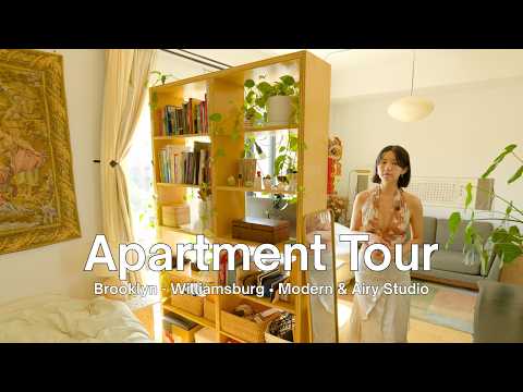 How She Divided a Small 480 Sq Ft NYC Studio Apartment To Create a Bedroom – FULL TOUR