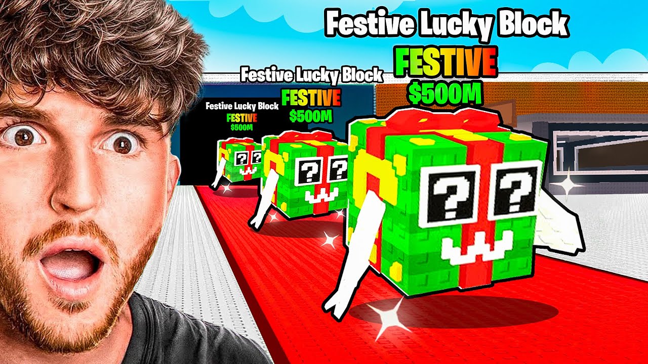 Opening 100 FESTIVE LUCKY BLOCKS in Steal a Brainrot..