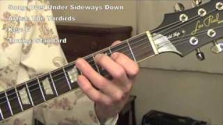 Over Under Sideways Down - guitar lesson