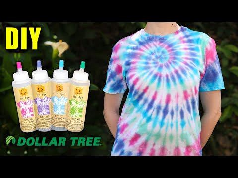 TRYING DOLLAR TREE TIE DYE KITS - IS IT WORTH IT?! || Lucykiins