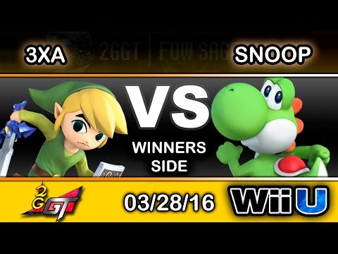 2GGT: FOW Saga - BaSk 3xA (Toon Link) Vs. PWRUP | Snoop (Yoshi) Winners Side - Smash Wii U