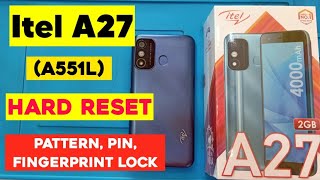 Itel A27 (A551L) Hard Reset | How to Unlock Pin, Pattern, Fingerprint Lock Itel A27 | itel A551L