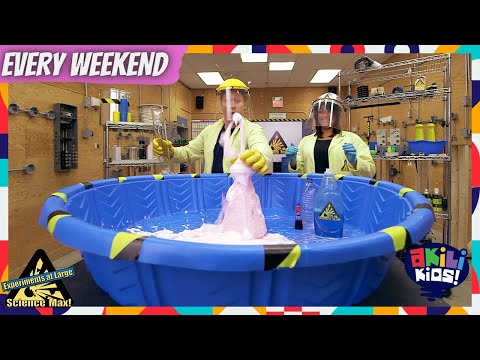 Science Max: Experiments At Large | Let's Make A Volcano! | Akili Kids!
