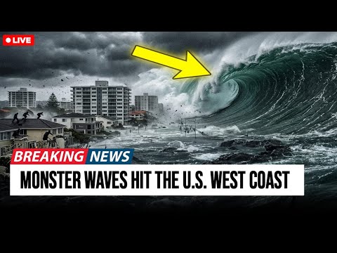1 MINUTE AGO: GIANT WAVES SLAM the U.S. West Coast — Scientists in FULL PANIC