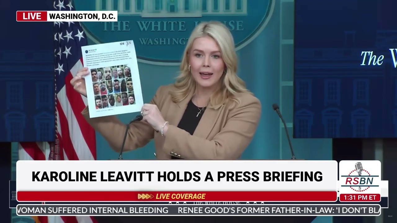 WATCH: Karoline Leavitt asks that Governor Waltz Stop Inciting Violence against ICE - 01/15/26