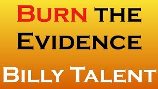 Burn the Evidence (Billy Talent) bilingual (English/German) karaoke video (Englisch/Deutsch)