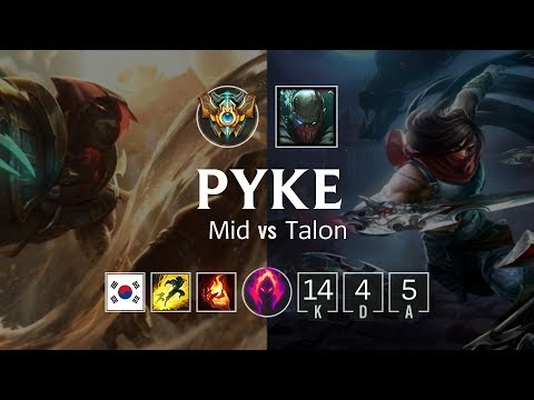 Pyke Mid vs Talon - KR Challenger Patch 8.23