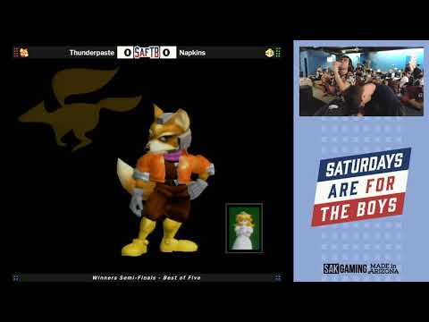 SaftB Canes Melee Winners Semi-Finals - Thunderpaste (Fox) vs Napkins (Peach)