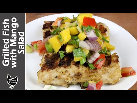 Easy Grilled Mahi Mahi Fish Recipe | How to Make Grilled Mahi Mahi Fish with Mango Salsa