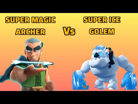 Super Magic Archer vs Super Ice Golem 🔥🔥 | #clashroyale #supercell #magicarcher #vs #icegolem