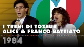 I TRENI DI TOZEUR - ALICE &amp; FRANCO BATTIATO (Italy 1984 – Eurovision Song Contest HD)