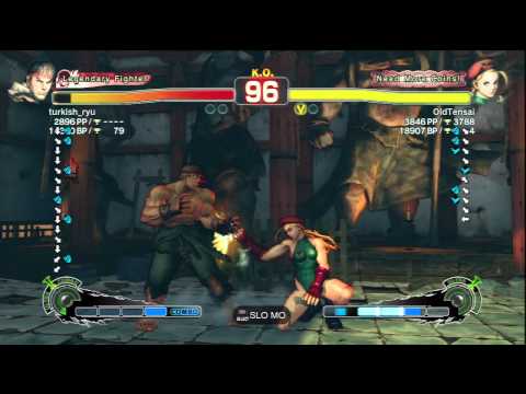 turkish_ryu [Ryu] Vs OldTensai [Cammy] SSF4 AE Online Ranked Matches - PSN
