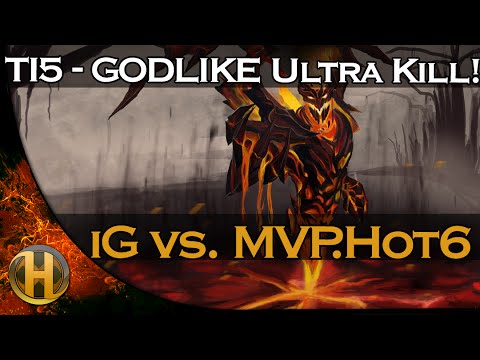 iG.Ferrari_430 GODLIKE Ultra Kill vs. MVP.Hot6 Elimination Dota 2 TI5