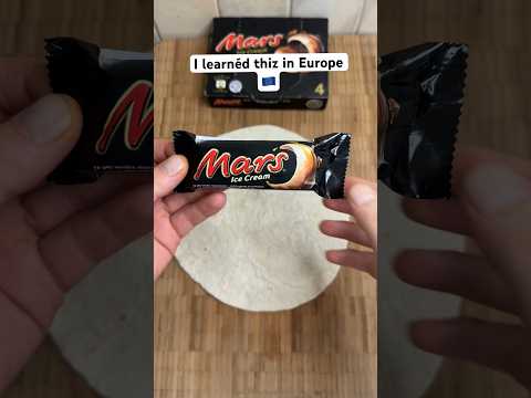 Mars ice cream and snickers burrito ! #mars #snickers