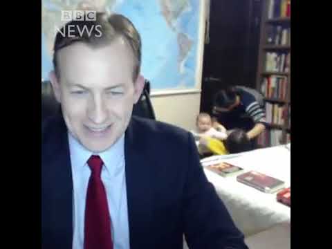 Children interrupt BBC interview – happy Father's Day