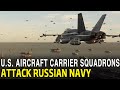 U.S. Carrier Squadrons Attack the Russian Navy (World War III video15)