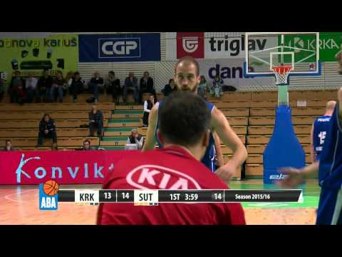 ABA Liga 2015/16, Round 10 match: Krka - Sutjeska (14.10.2015)