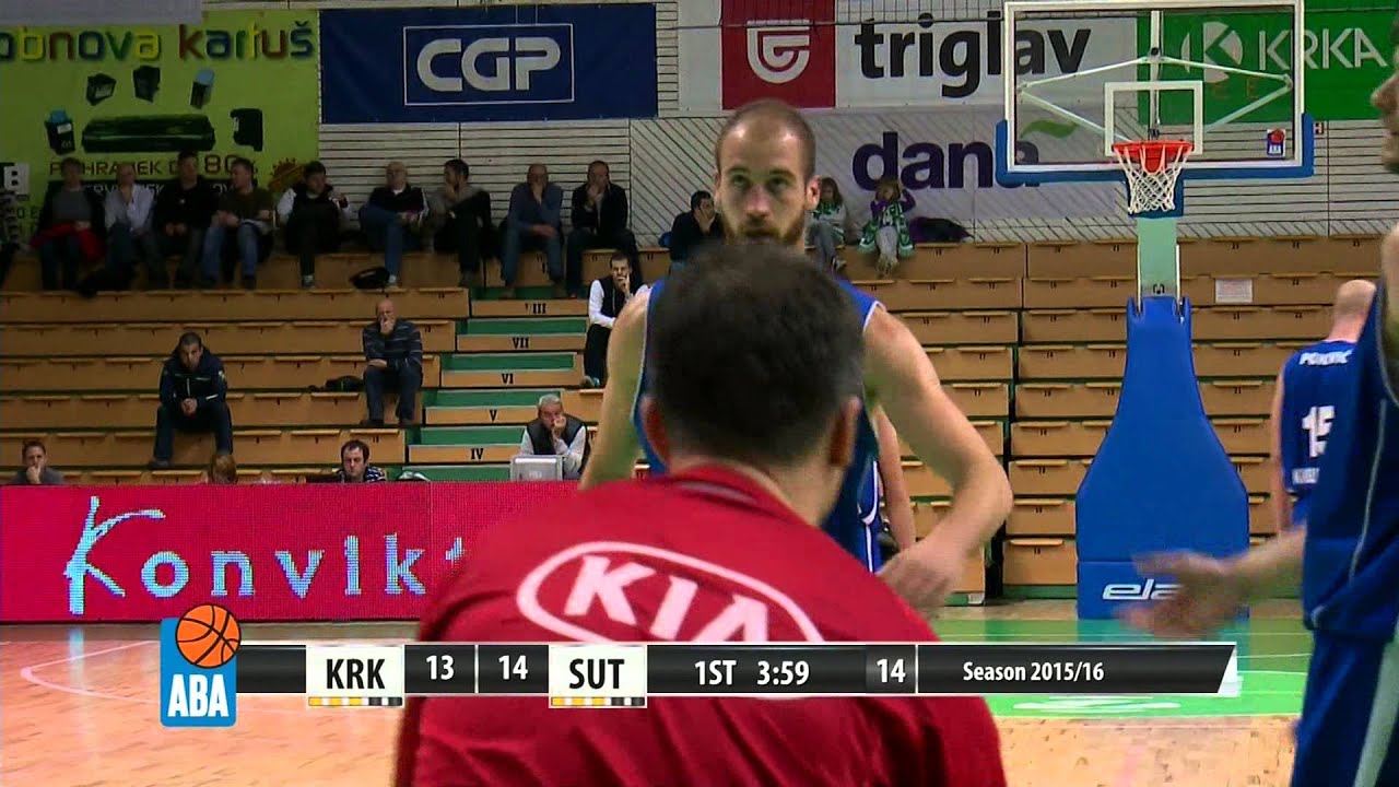 ABA Liga 2015/16, Round 10 match: Krka - Sutjeska (14.10.2015)