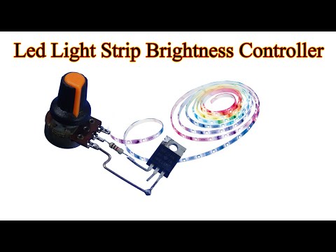 Make Led strip light brightness controller, diy Led dimmer circuit