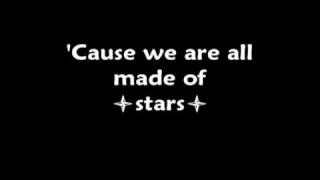 Moby-We are all made of stars lyrics