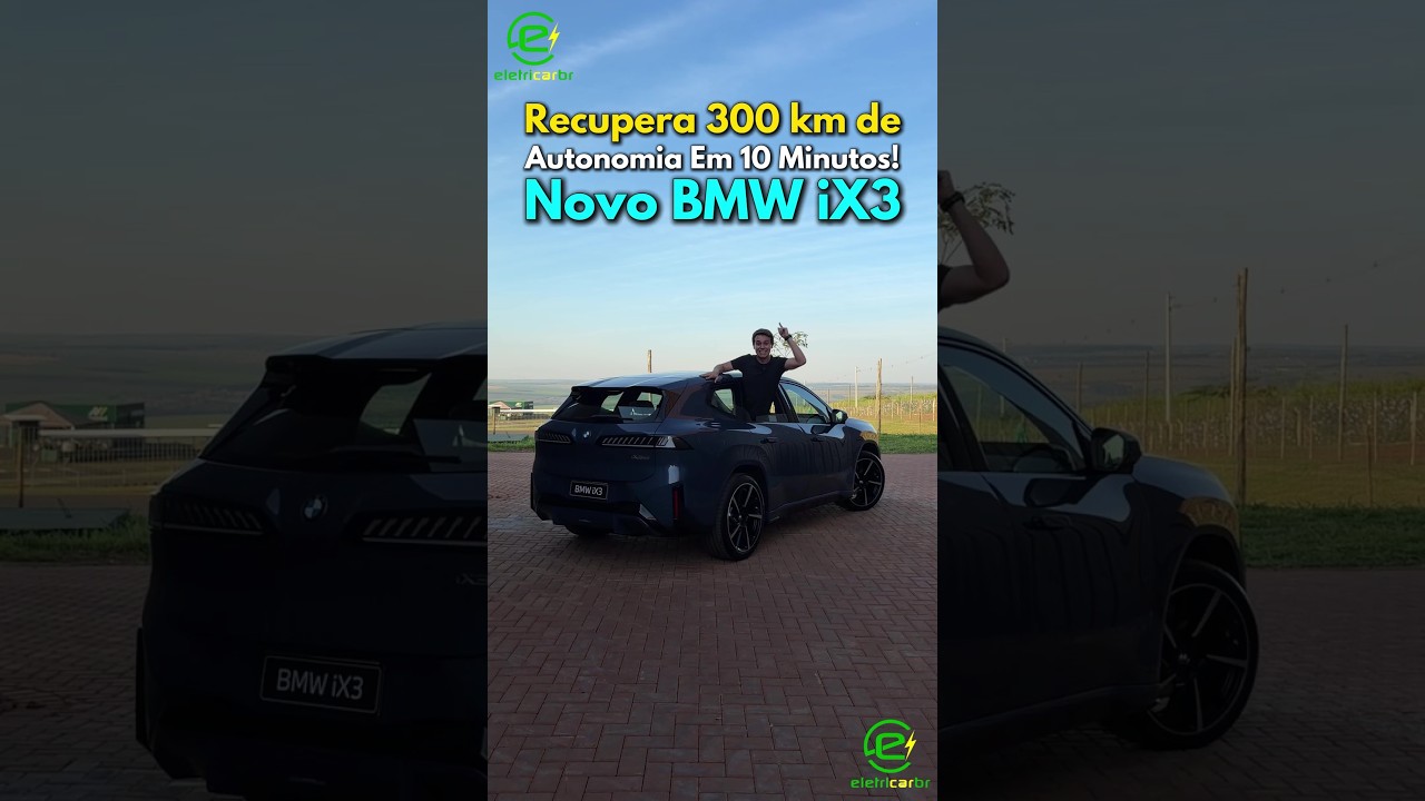 Recupera 300 km de Autonomia Em 10 Minutos! Novo BMW iX3⚡