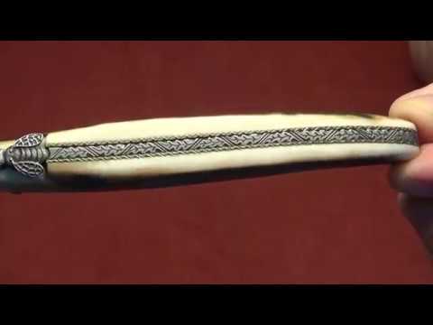 Outstanding Forge De Laguiole Munoz Laguiole knife, damascas and Mammoth Ivory