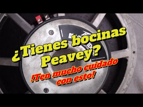 Do you own Peavey speakers? Be very careful with this!