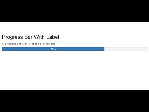 progress bar using html and css and javascript