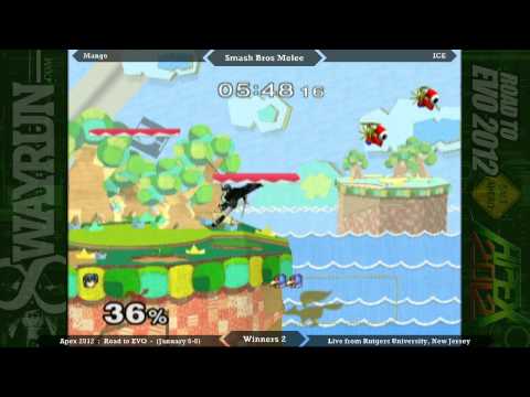 Apex 2012 - Melee Singles: Ice (Marth) vs. Mango (Falco) WB1