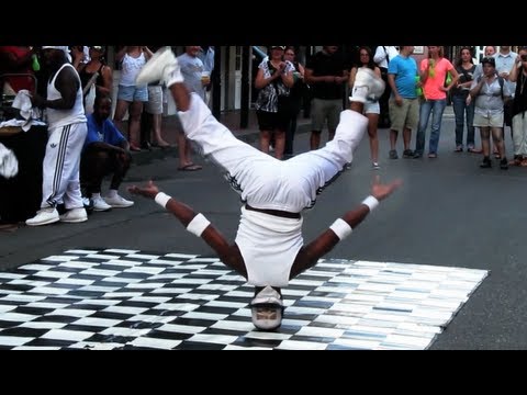 Head Spins + Head Slide - Bourbon Street Breakdancing