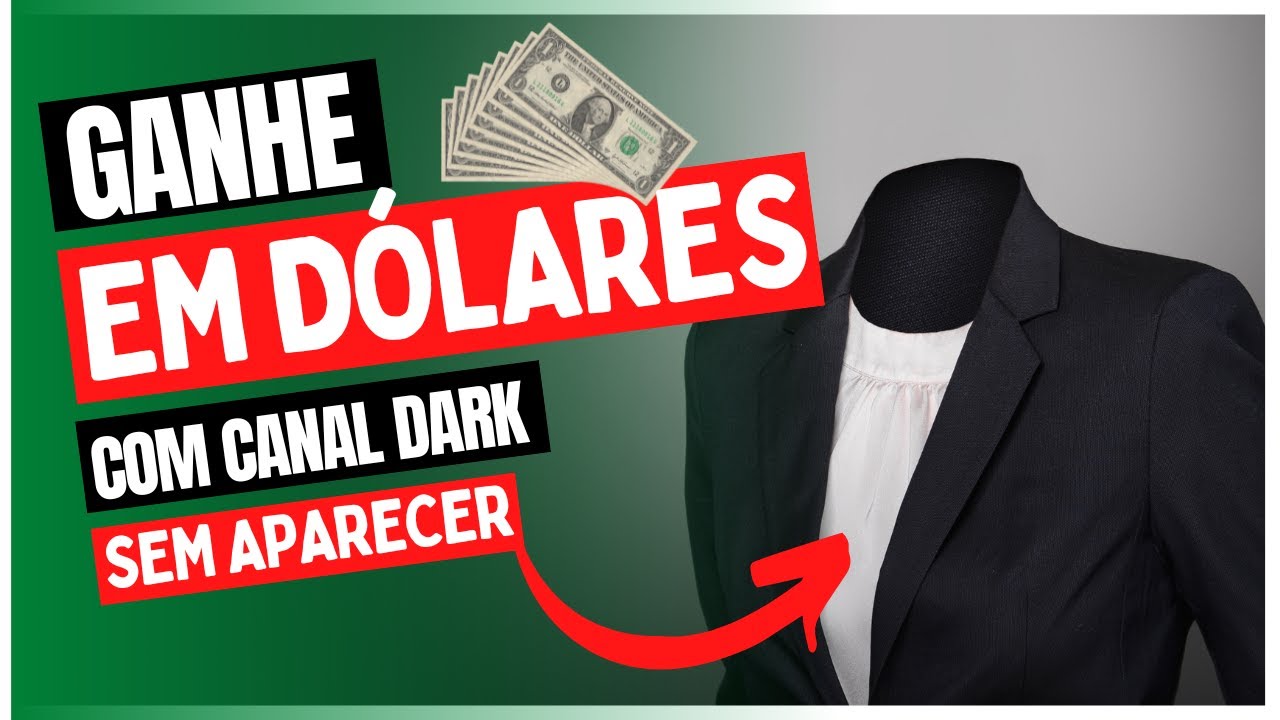 Como criar CANAL sem APARECER e receber em DOLAR no YOUTUBE com CHAT GPT Vale a pena DARK de GRAÇA