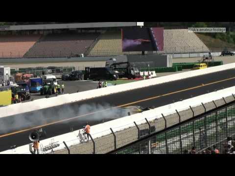 Drag Racing 2012 - Pro Modified -  Robert Joosten burnout crash - NitrOlympX Hockenheim