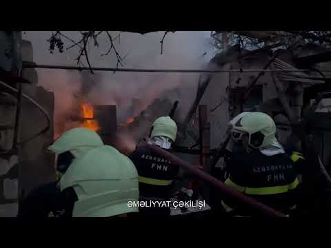 Qazax rayonunun Qarapapaq kəndində köməkçi tikilidə yanğın baş verməsi