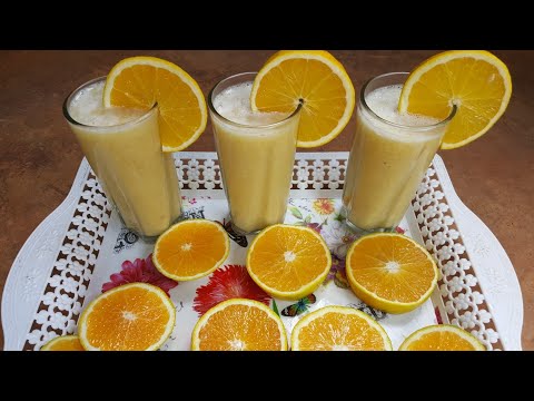 HOW TO MAKE ORANGE SMOOTHIE/ORANGE SMOOTHIE RECIPE