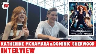 Katherine McNamara & Dominic Sherwood - Shadowhunters Interview - NYCC 2015