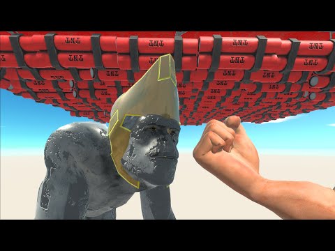 Throwing units in stormy weather towards tnt - Animal Revolt Battle Simulator