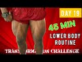 Lower Body Workout with Dumbbells at Home (45MIN) - 4 WEEK TRANSFORMATION CHALLENGE (FOLLOW ALONG)