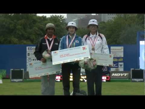 Recurve Women Awards Ceremony - Tokyo - Archery World Cup 2012