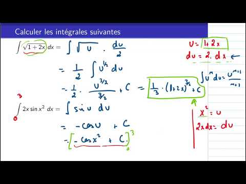 Calcul d’intégrales: intégration par parties, intégration par changement de variable