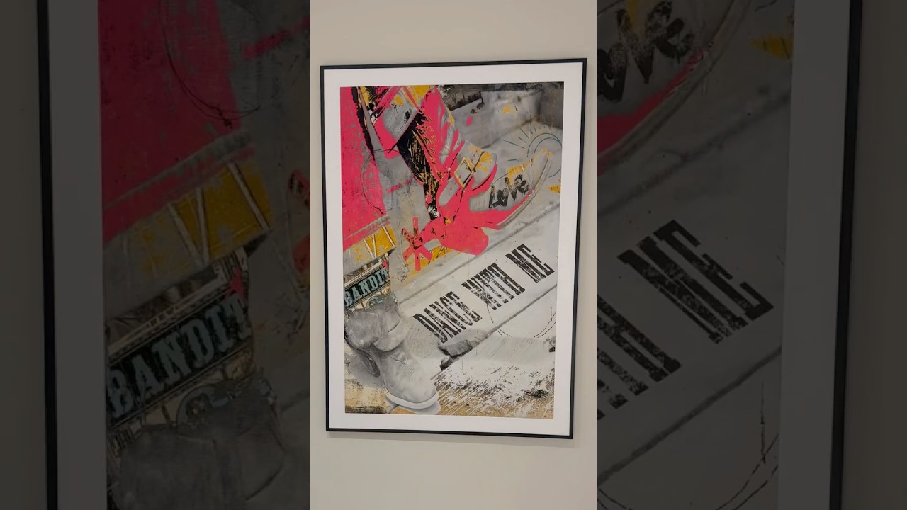 Affordable Art Hack Poster Print frame DIY