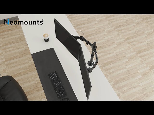 Vidéo teaser pour Neomounts NM-D135DBLACK monitor desk mount