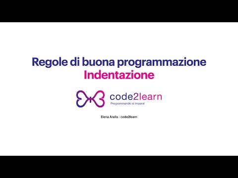 Cos'è l'indentazione in programmazione