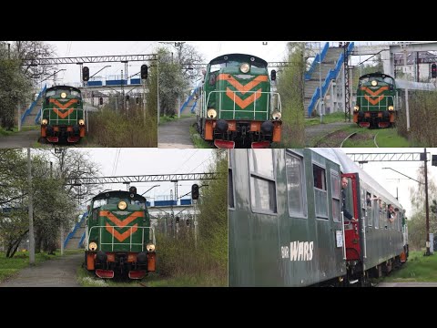 Sosnowiec Kazimierz - SM42-742 z TurKol HUTNiK. Przyjazd i odjazd z nieużywanego peronu 1. Maj 2022