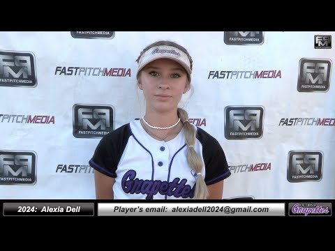 2024 Alexia Dell 4.5 GPA - Catcher and Third Base Softball Skills Video - Grapettes Medina
